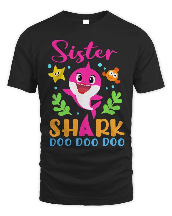 Sister Shark Shirt Sister Shark Lover Family Mothers Day