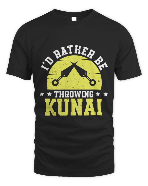 Id Rather Be Throwing Kunai Funny Knife Kunai Throwing