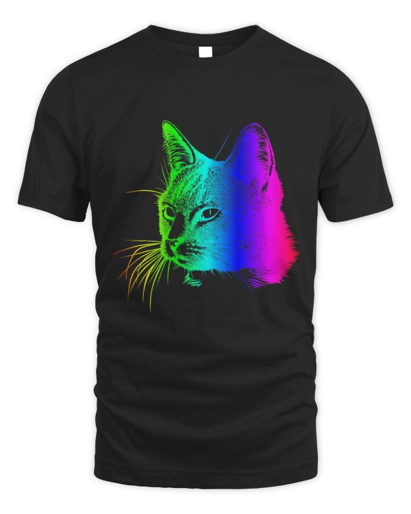 EDM Electronic Dance Techno Rainbow Cat Rave