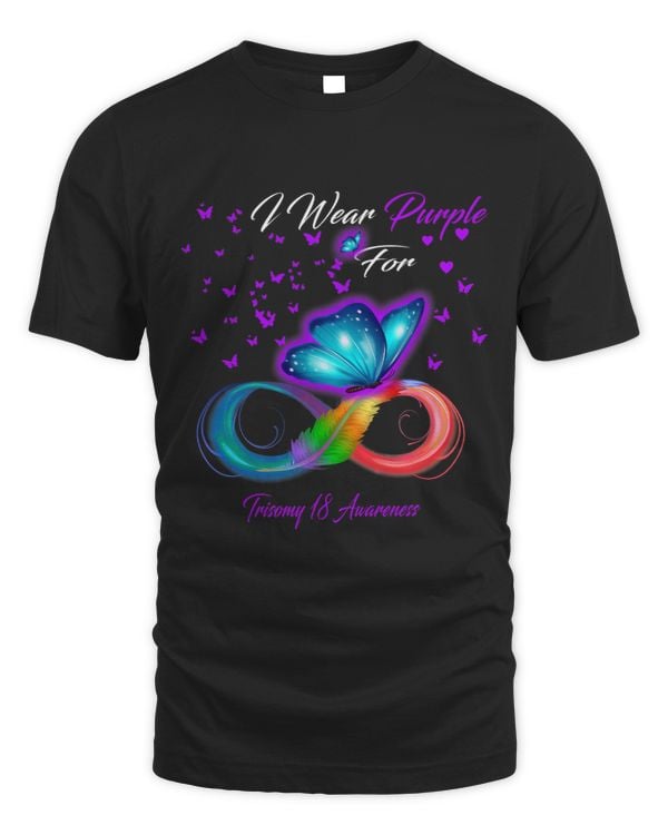 I Wear Purple For Trisomy 18 Awareness Gifts