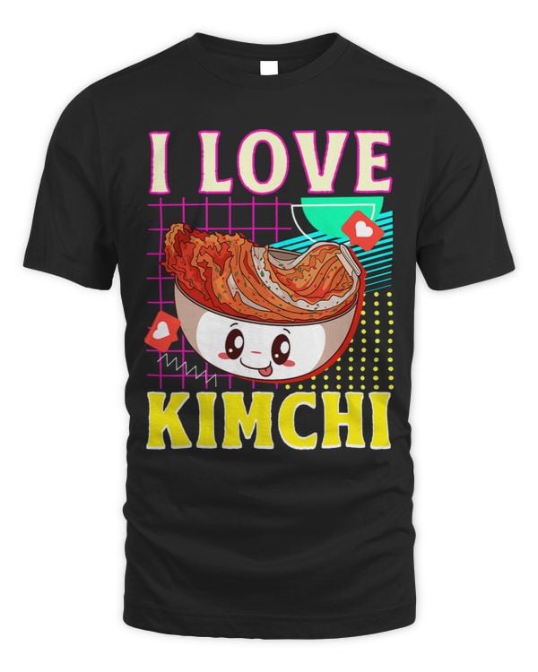 I Love Kimchi Korean Dish Fermented Cabbage Kawaii Radish