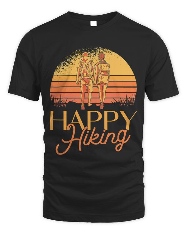 Happy Hiking Funny Nature Lover Climbing Hiker Wilderness