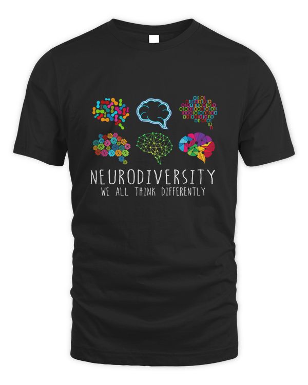 Neurodiversity We All Think Differently, Neurodiversity Shirt, Autism Awareness Shirt, Neurodivergent Shirt,ADHD Shirt,Inclusion Shirt