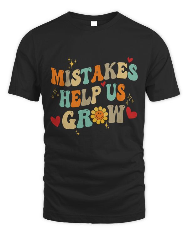 Groovy Growth Mindset Positive Retro Teachers Back To School Sweatshirt, First Day Of School Crewneck, Teacher Squad Shirts