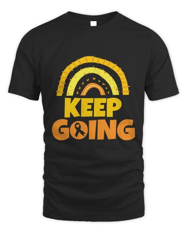 Keep Going Childhood Cancer Awareness Sweatshirt, Childhood Cancer Shirt, Motivational Shirt, Gold Ribbon Shirt, Cancer Support Tee