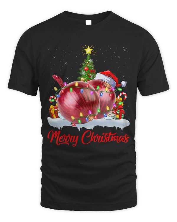 Onion Vegetable Xmas Tree Lighting Santa Onion Christmas
