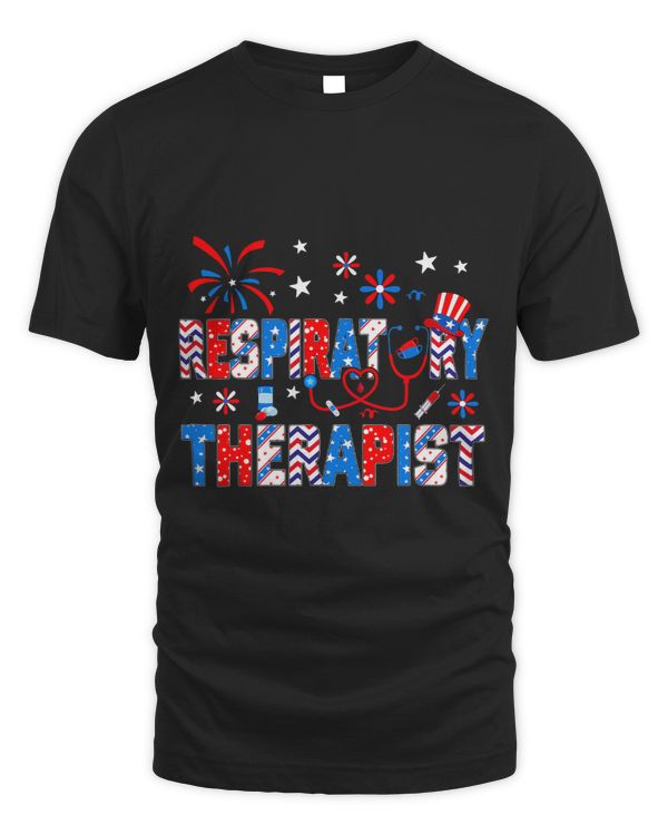 4th Of July For Women Stethoscope Respiratory Therapist RT