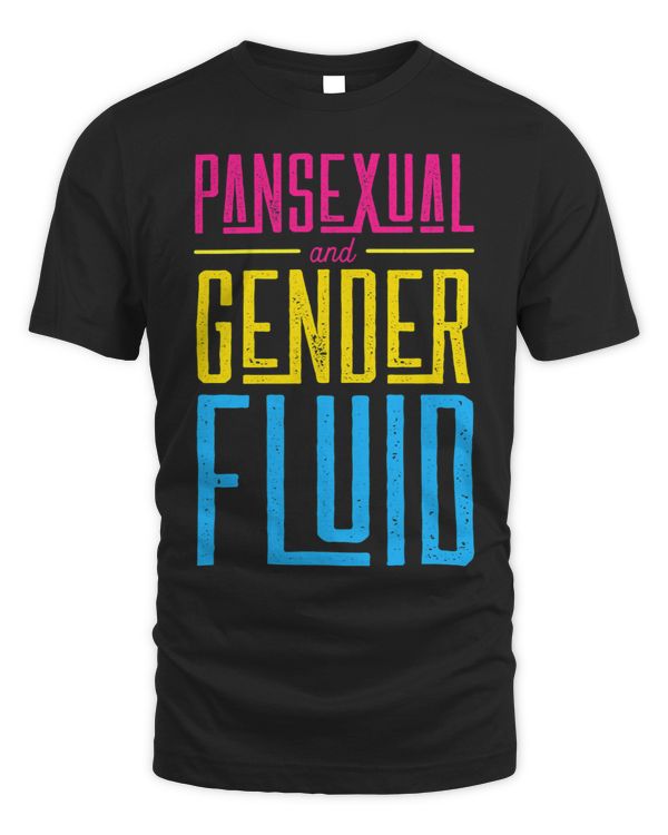 Pansexual And Genderfluid Cute LGBTQ Pride Aesthetic Art