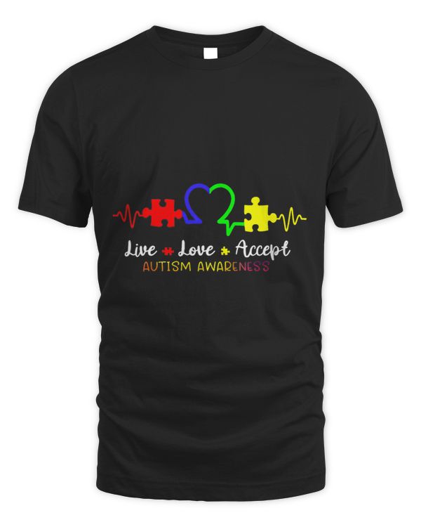 Live Love Accept Autism Awareness Tie Dye Autism