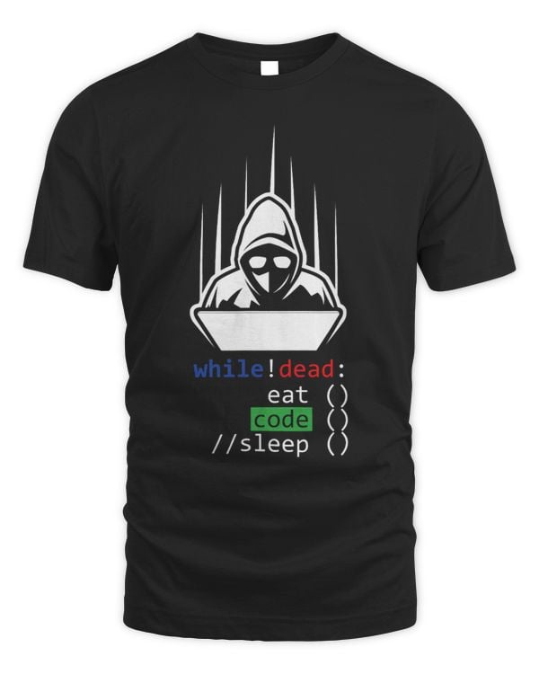 Dead Hacker Eat Code Sleep Programmer Coder Coding Nerd Gift
