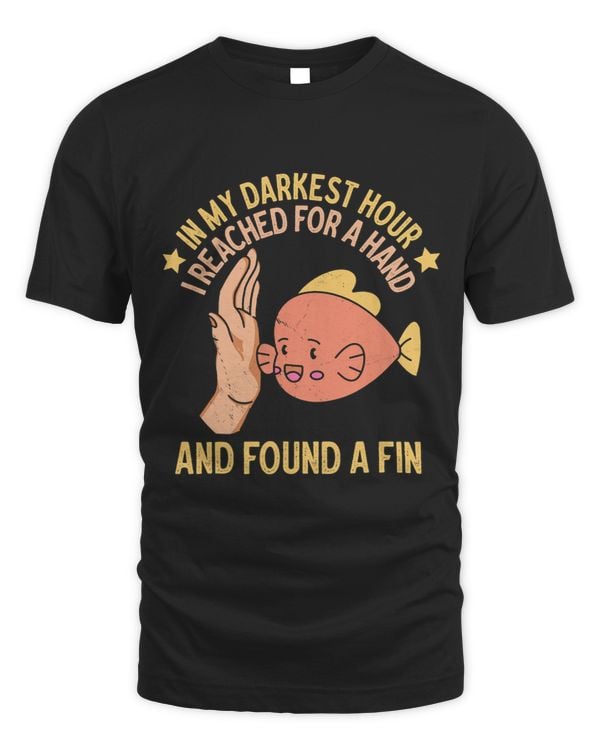 Vintage Witty Saying Lifestyle Found A Fin Fish Animal Lover