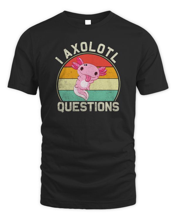 Retro I Axolotl Questions Cute Axolotl