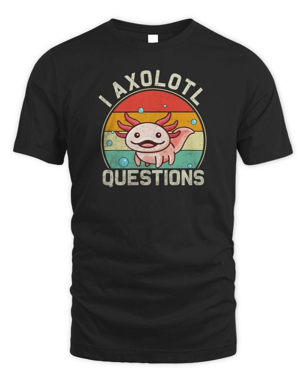 Retro I Axolotl Questions Cute Axolotl