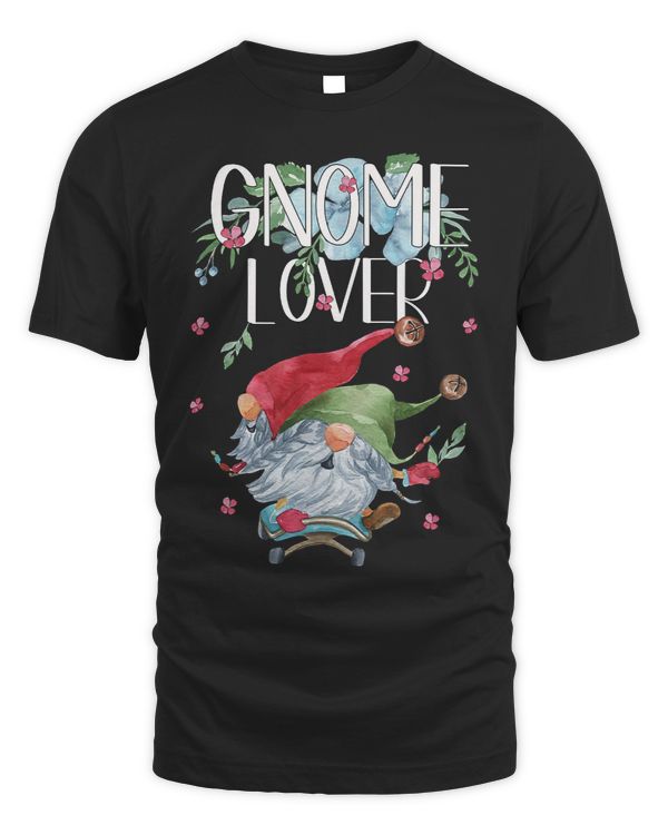 Funny Gnomes Floral Flower Motif For Hippies 2Unique Gnomie