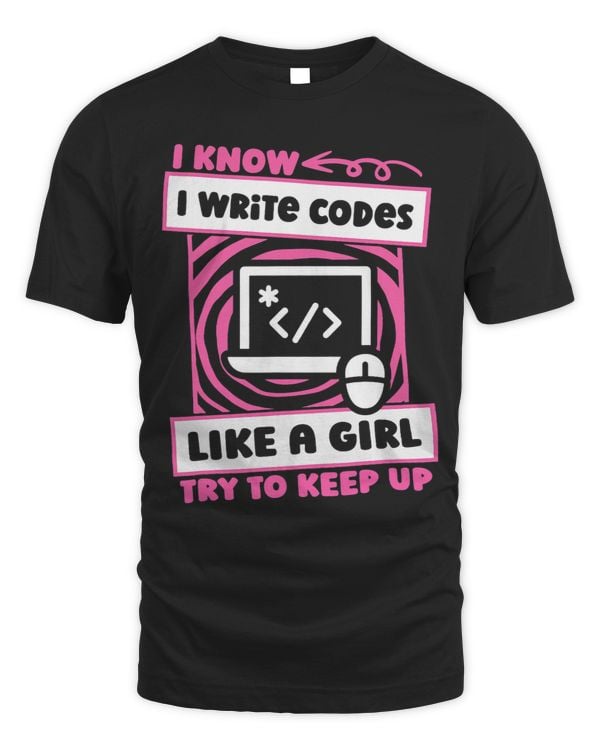 Coder Girl Coding Developer Software Engineer Programmer