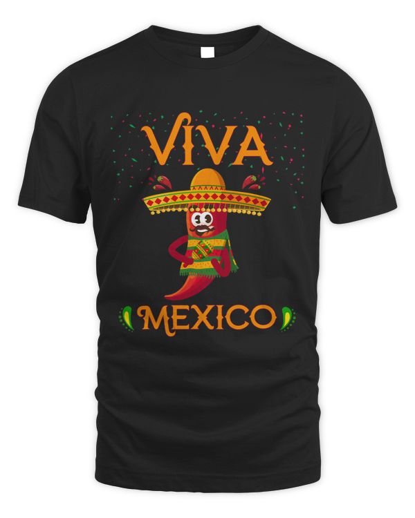 Funny Chili Mexican Pepper Viva Mexico Camisa Cinco De Mayo