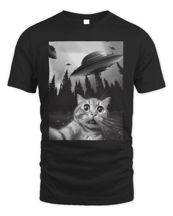 funny cat selfie ufo