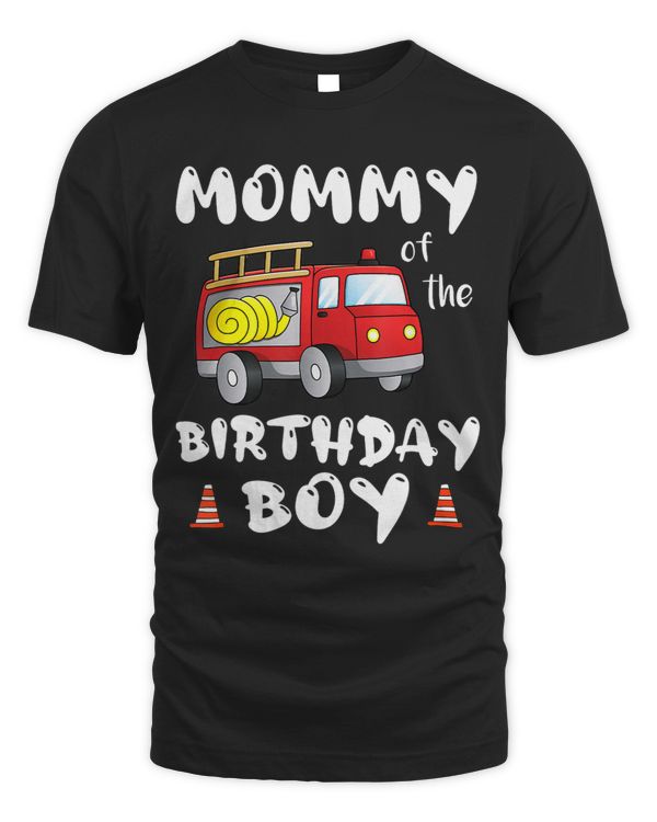 Mommy Birthday Boy Crew Fire Truck Toddler Firefighter Party