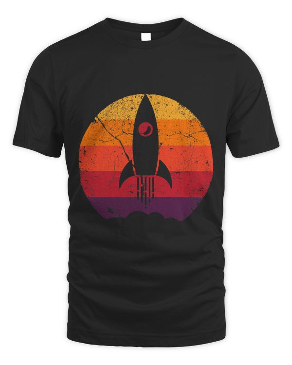 Astronomy Lover Vintage Retro Style Rocket Ship Apparel Astronomy Majors