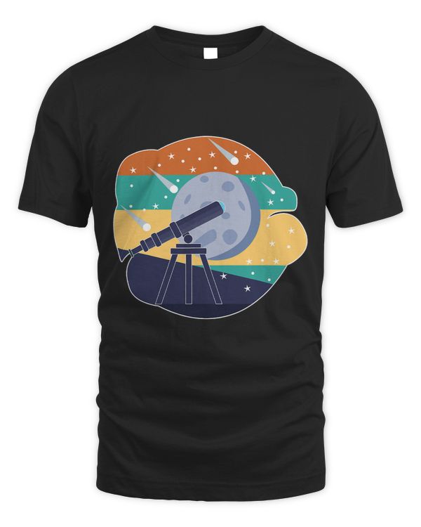 Astronomy Lover Vintage Telescope Astronomy Eclipse Astronomer Stars Galaxy