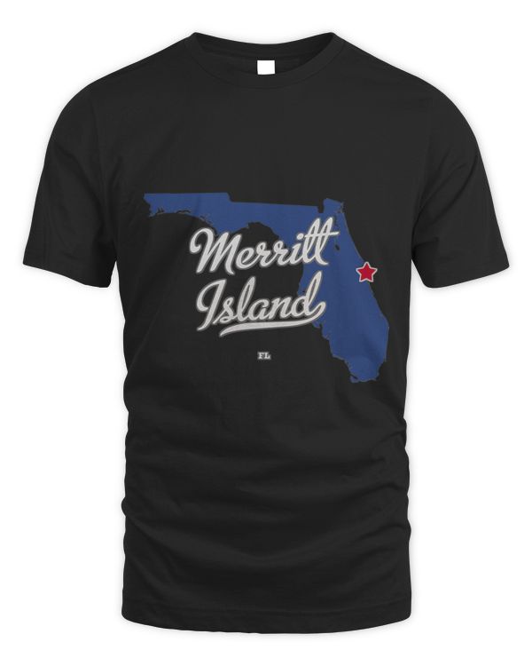 Merritt Island Florida FL Map