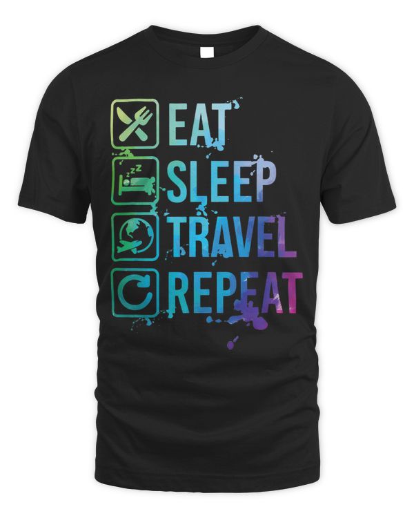 Travel Blogger Vacation Eat Sleep Repeat