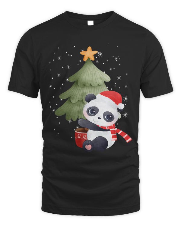 Pandas Christmas Funny Hat Xmas Family Matching Outfits Kids