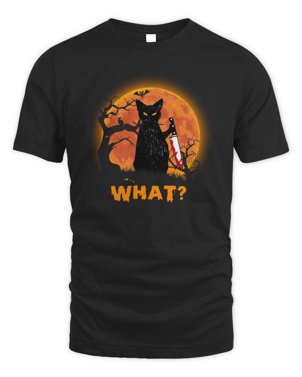 Cat What Murderous Black Cat With Knife Halloween Costume