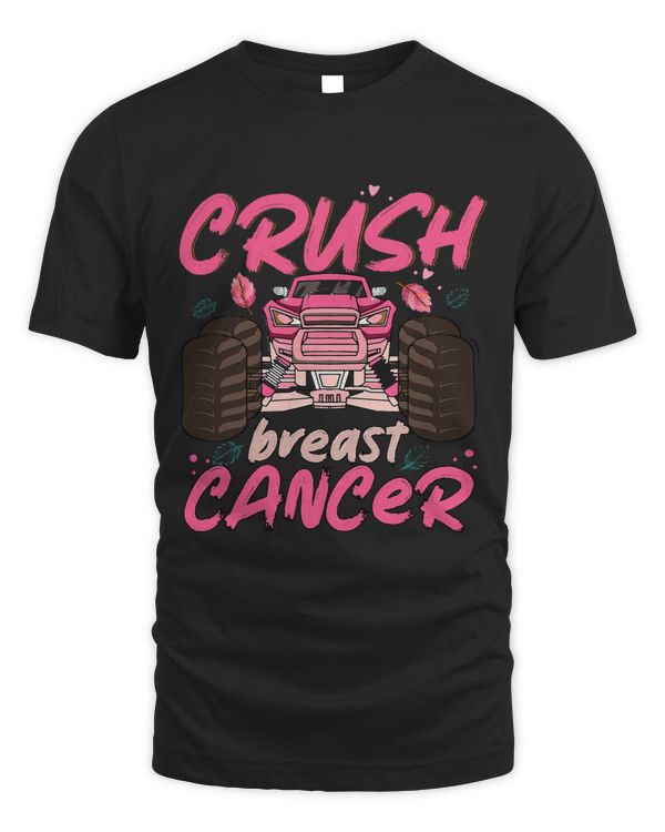 BC Crush Cancer Monster Truck Breast Cancer Awareness Toddler Cancer