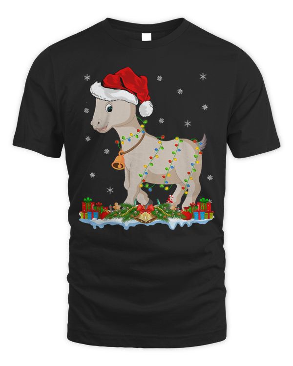 Funny Goat Lover Family Matching Santa Hat Christmas 110