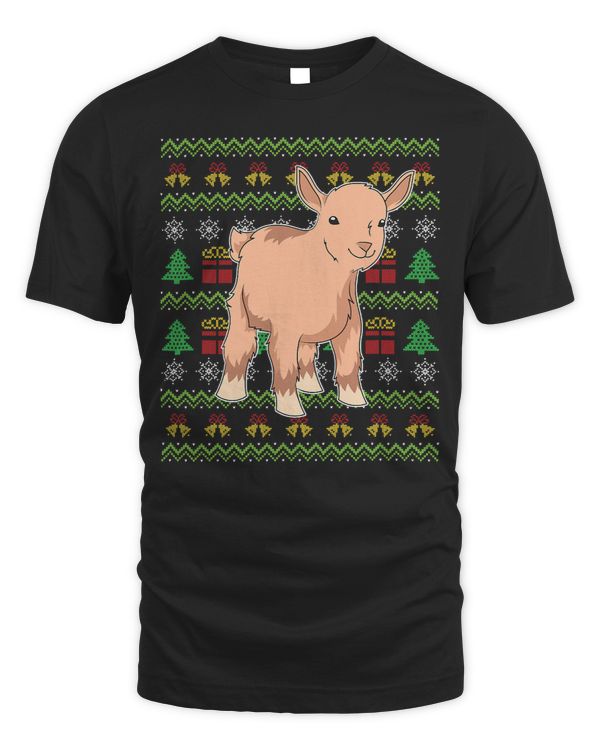 Funny Goat Ugly Christmas Farm Animal Lover Merry Xmas Cute Goat 206