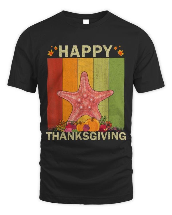 Starfish Lover Retro Graphic Family Matching Thanksgiving