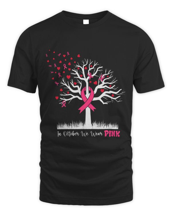 BC In October We Wear Pink Breast Cancer Awareness Ribbon 1 Cancer