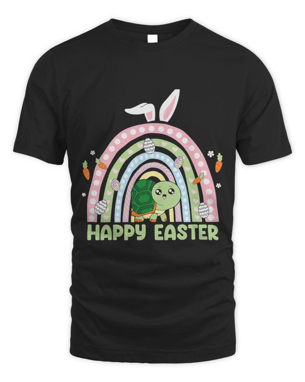 Turtle Lover Happy Easter Rainbow Turtle Egg Funny Easter Day
