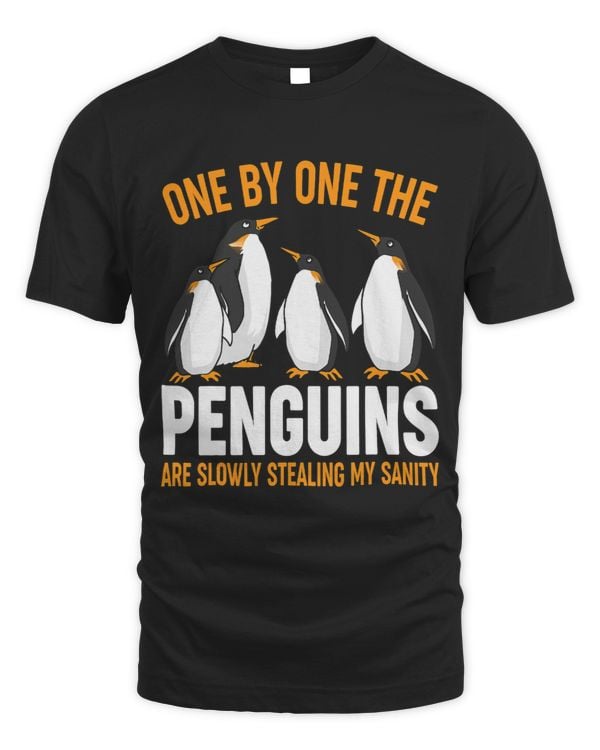 Penguins Lover Slowly Stealing My Sanity Funny Graphic