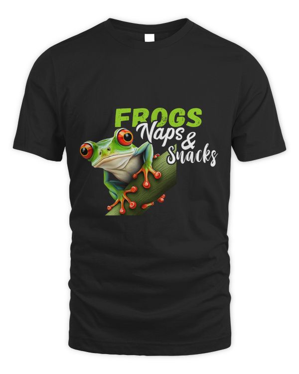 Naps And Snacks Rainforest Amphibian Red Eyed Tree Frog