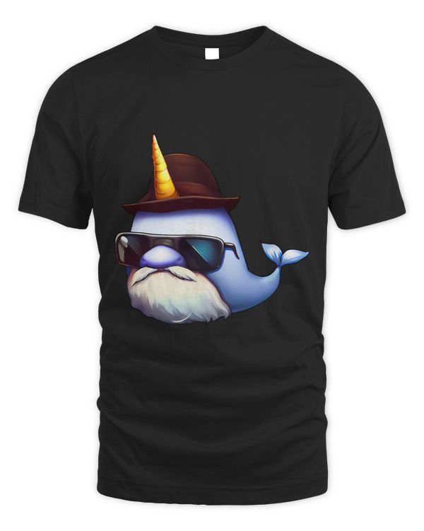 Narwhal Lover Mens Narwhal design for him dad grandpa uncle.