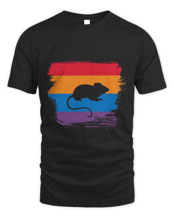 Narwhal Lover Shadow silhouette with colorful Flag