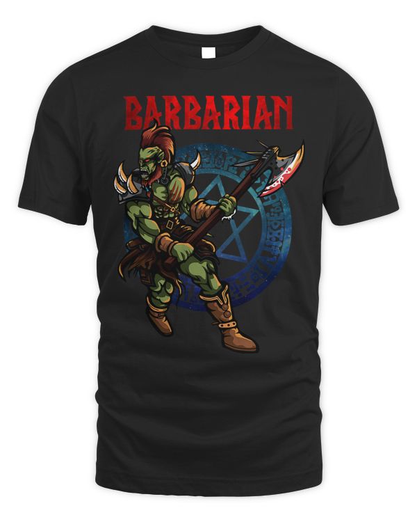 Half Orc Barbarian Fantasy Tabletop RPG Roleplaying Gamers