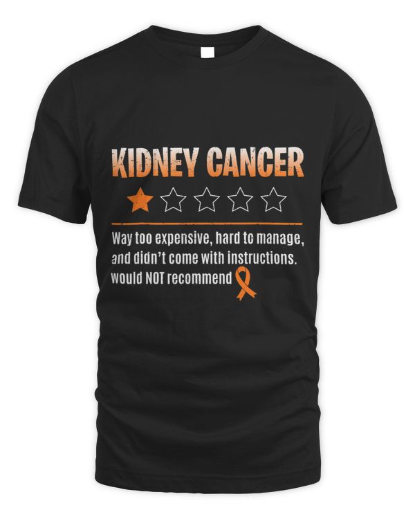 Kidney Disease 1 Star Rating Orange Ribbon Fighter