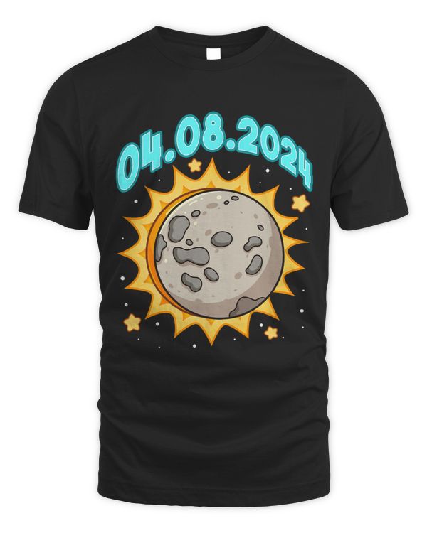 Fun Total Solar Eclipse 2024 USA American Totality Graphic