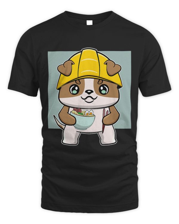 Bulldog Anime Pup Construction Worker Ramen