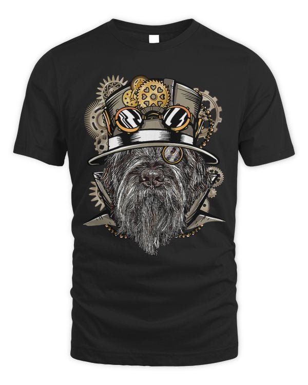 Wirehaired Pointing Griffon Dog Steampunk