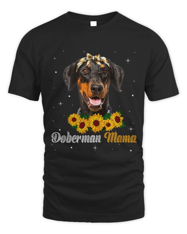 Womens Cute Doberman Mama Dog Mom Dog Lover Mothers Day