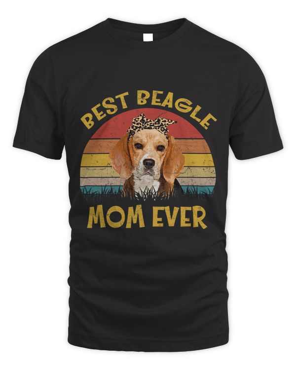 Womens Vintage Beagle Mom Gift Best Beagle Mom Ever Funny Dog Mom 446
