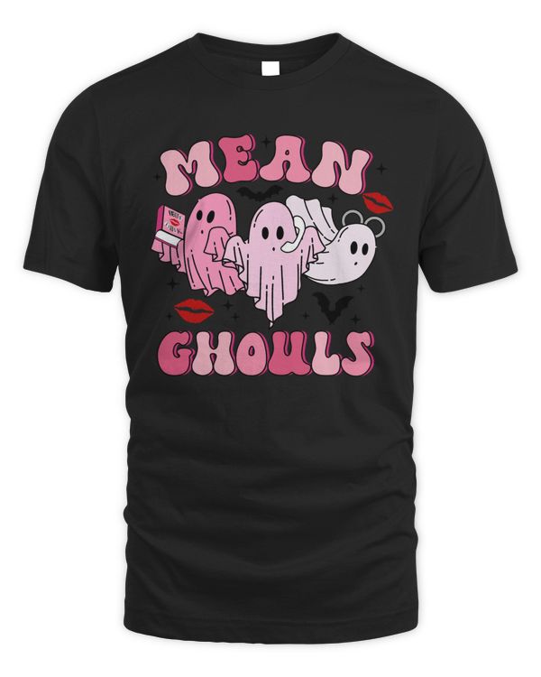 Mean Ghouls Pink Doll Ghost Top Dark Color