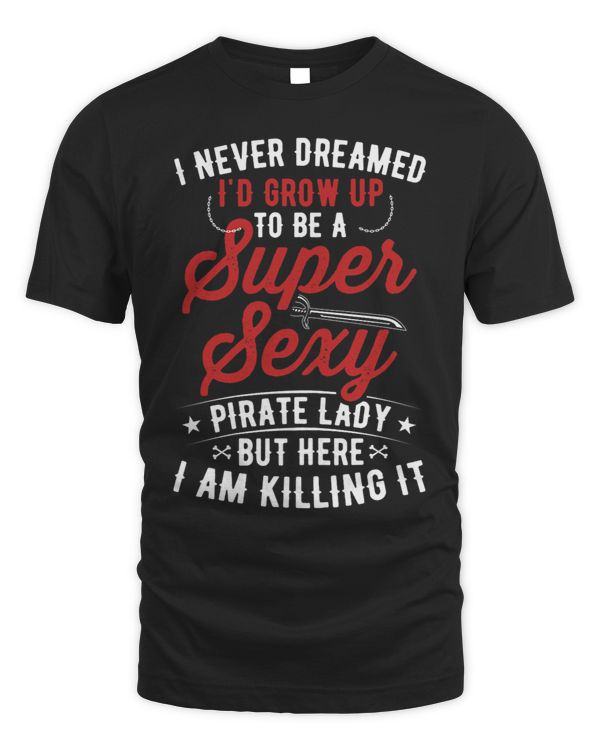 Womens Funny Pirate Shirt Women Jolly Roger Freebooter 3
