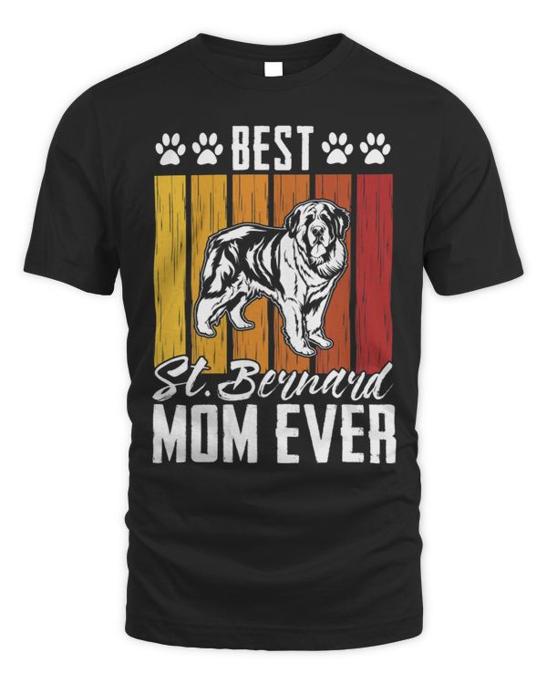 Womens Funny Saint Bernard Lover Graphic Women Moms St. Bernard