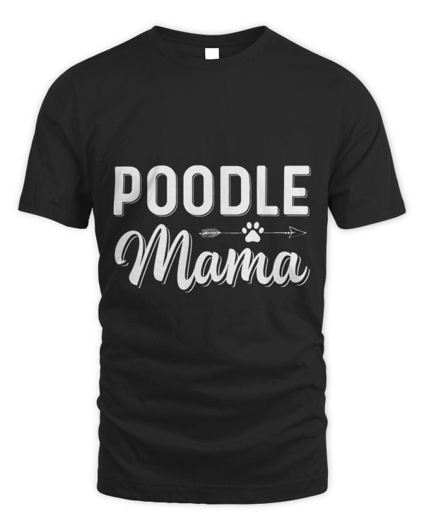 Womens Poodle Mama Pet Dog Owner