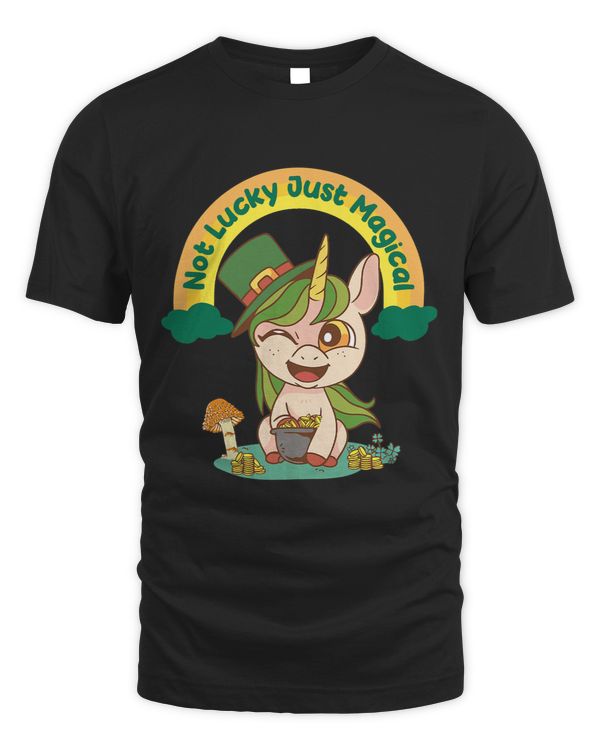Not Lucky Just Magical Shamrocks Cute Magical Unicorn